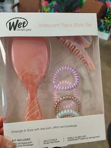 Detangler Brush: Wet brush Iridescent rays style set