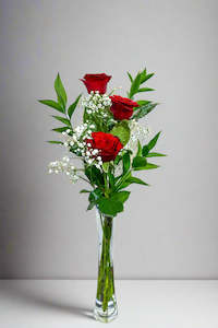 Florist: Triple Red Roses