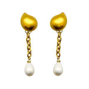 Earrings: Golden Drop Earrings