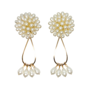 Pearl Flower Earrings