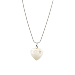 Necklaces: Silver Love Charm Necklace