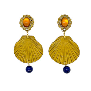 One Off Earring Designs: Golden Love Earrings