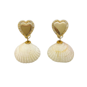 Heart Me Shell Earrings