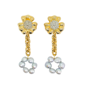 The Bridal Edit: Floral Pearl Earrings