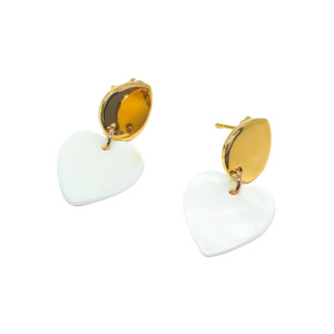 The Bridal Edit: Petite Heart Earrings