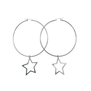 The Silver Edit: Star Hoop Earrings