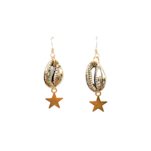 Mini Star Shell Earrings