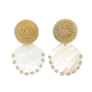 The White And Gold Edit: Selene Earrings