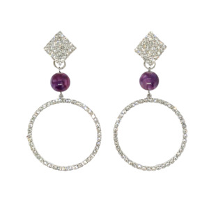 Jewellery Archive: Crystal Hoop Earrings