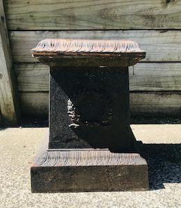 Heavy antique cast iron plant stand