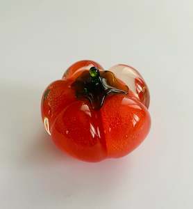 Antique: Vintage glass persimmon