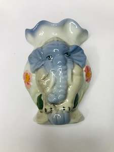 Vintage Elephant on a Ball Vase