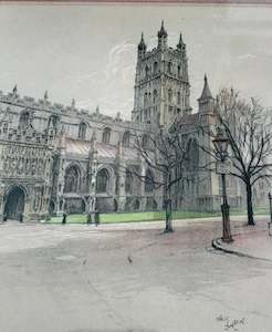 Professionally Framed Art Work of Westminster Abby