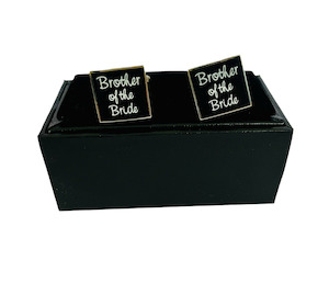 Cuff Links “Brother of the Bride “Black Background