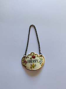 Hammersley porcelain decanter label Sherry