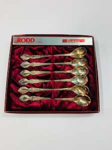 Set 6 Rodd Balmoral silver plated Parfait spoons