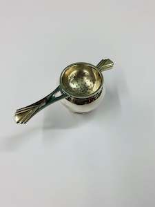 Silver plated tea strainer