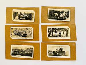 Set of Six Military Cigarette Card Upcycled Gift Cards #2