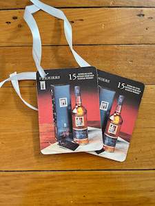 Bespoke Scotch Whisky Drink Coaster Gift Tags Set of Two