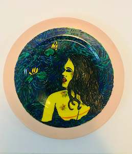 Antique: Bespoke Handpainted Plate “The lady of the Lake”