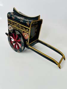 Wooden Small Hand Painted Oriental Carriage