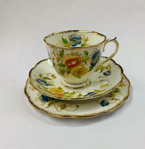 Antique: Royal Albert floral trio