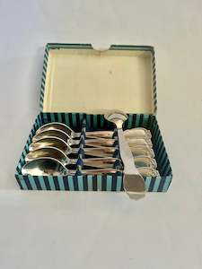 Antique: Set of 6 Danish Lundtofte Spoons