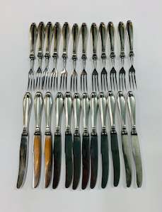 Antique: Rostfrei 24 piece fruit or dessert cutlery set