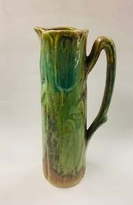 Rare early Crown Lynn trickle glaze large jug