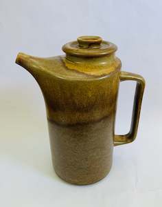 Antique: Large Temuka Stoneware Coffee Pot