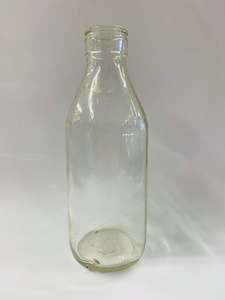 Antique: Vintage Pint glass milk bottle