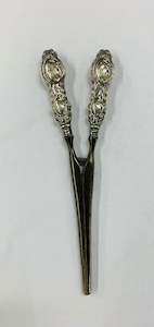 Antique: Sterling silver glove stretchers