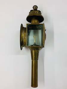 Antique: Antique brass railway lamp