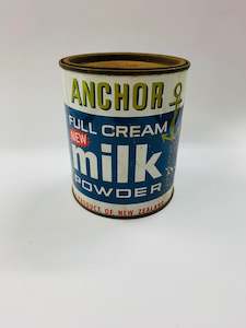 Antique: Vintage Anchor full cream milk powder tin