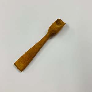 Antique: Small Kauri wood salt spoon