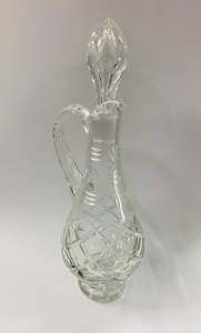 Antique crystal decanter claret jug