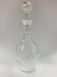 Vintage cut crystal decanter