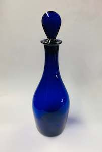 Antique: Cobalt blue glass decanter