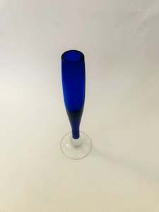 Antique: Blue Art Glass Bud Vase