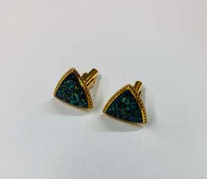 Antique: Vintage retro Paua shell Cufflinks