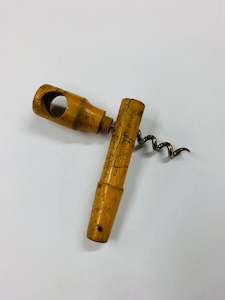 Antique: Antique wooden treen corkscrew