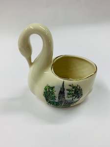 First Church Dunedin NZ chinaware swan