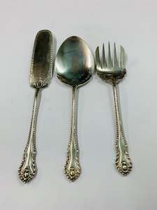 Antique: 3 Piece Silver plated Cake serving set