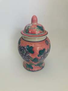 Antique: Pink And Purple Ginger Jar