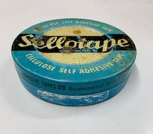 Antique: Vintage Sellotape tin