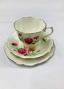 Royal Albert “Friendship Carnation” Trio