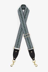 Bag Straps - ANTLER: Bag Strap Green & Navy Design