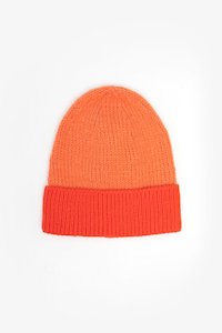 Kids Beanie Orange & Peach