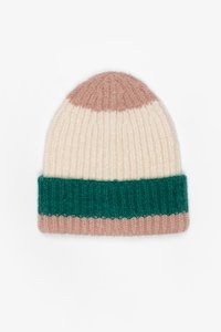 Kids Stripe Beanie Blush