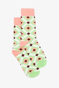 Retro Diamonds Sock